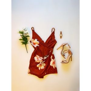 Lovely Orange Romper